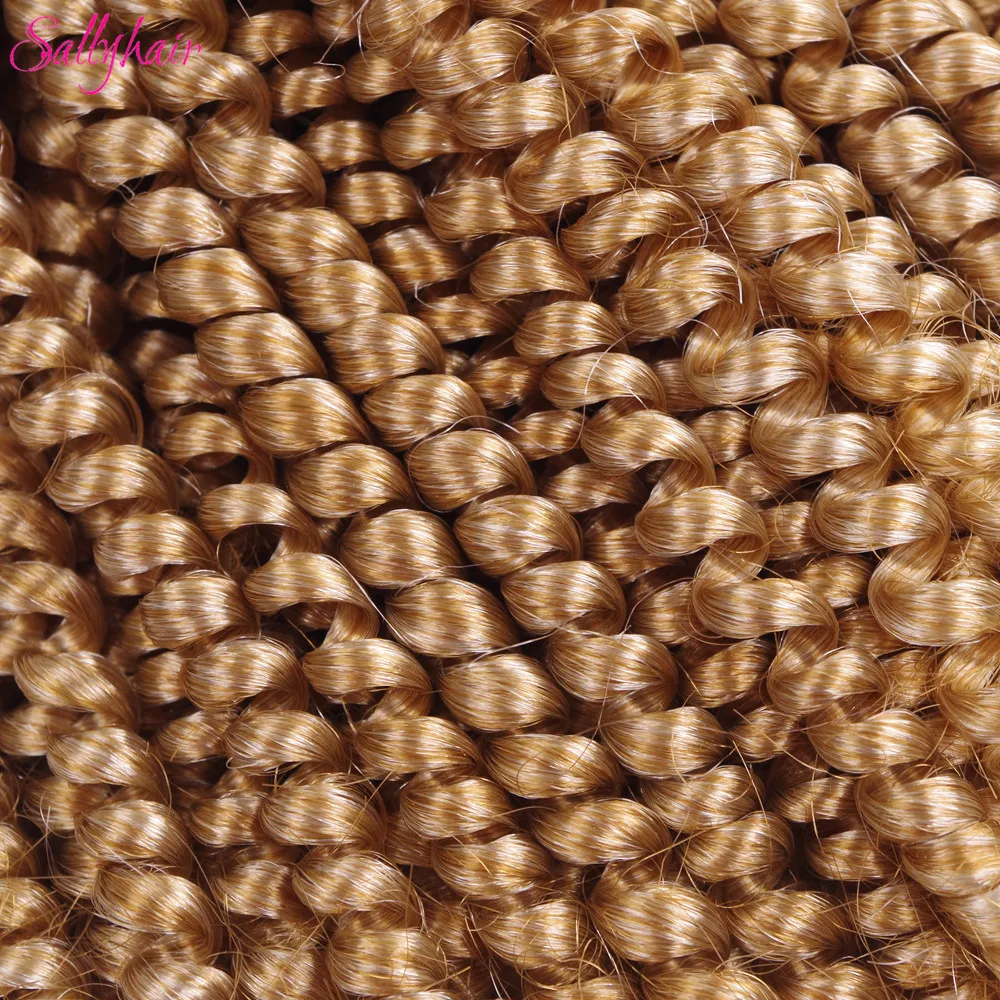  Crochet Braids Ombre Spring Twist Hair Kanekalon Synthetic Hair Extensions Braids Kinky Curly Twists (14)