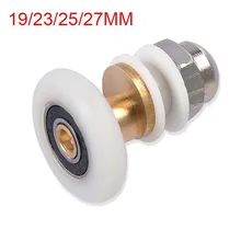 Free shipping 1 piece brass single eccentric shower door rollers shower wheels applied to 4-6mm shower cabin CP190-1