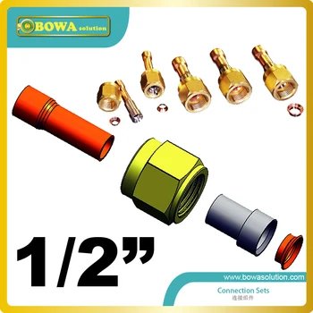 

1/2" CONNECTION SETS ensure perfect air-tightness, even after several replacements of components and factilitate maintaenance