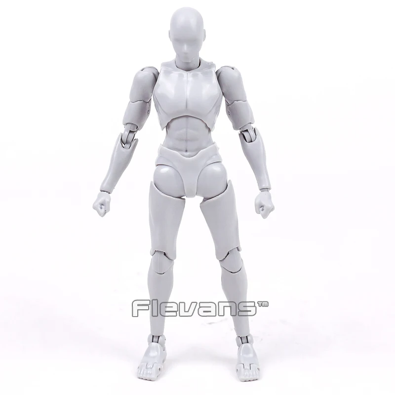Anime SHFiguarts BODY KUN / CHAN DX SET Gray Color Ver. PVC Action Figure Collectible Model Toy 14cm 2 Styles