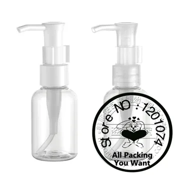 

50ml clear/transparent PET mini/samples bottle with plastic pump.lotion/hand wash/Shampoo/moisturizer/facial water PET bottle