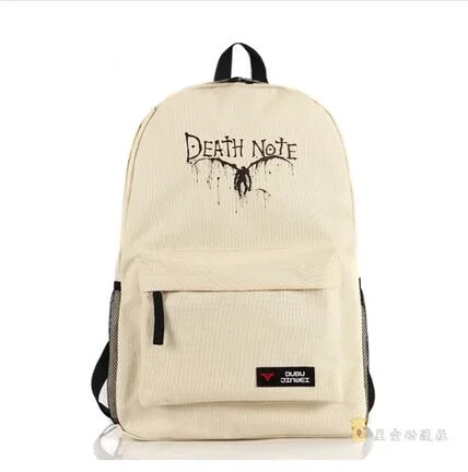 

High Q Japanese style Anime DEATH NOTE Backpack large capacity unisex Students BACKPACK Computer bag