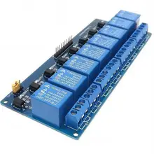 О 8-канальный сетевой видеорегистратор контрольная панель Реле PLC реле 5 V модуль для Arduino Лидер продаж на Stock.8 дорожного движения 5 V релейный модуль