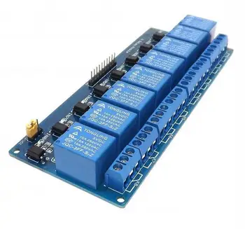 

O Free Shipping 8 Channel Relay Control Panel PLC Relay 5V Module for Arduino Hot Sale on Stock.8 Road 5V Relay Module