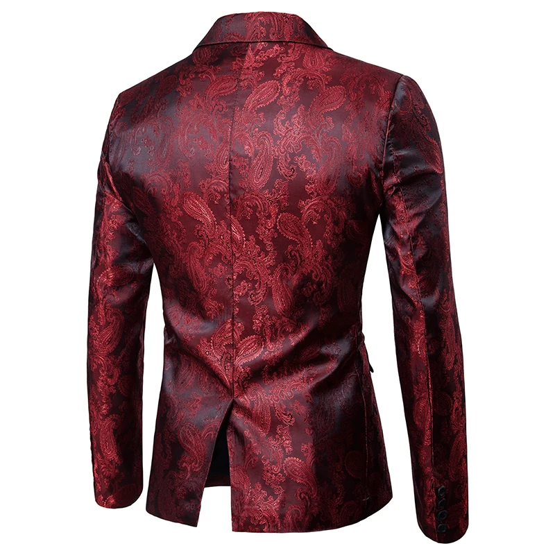 FENGGUILAI Осень Зима повседневные мужские костюмы Красный Черный превосходный Модный с пряжкой модный костюм мужское пальто плюс размер