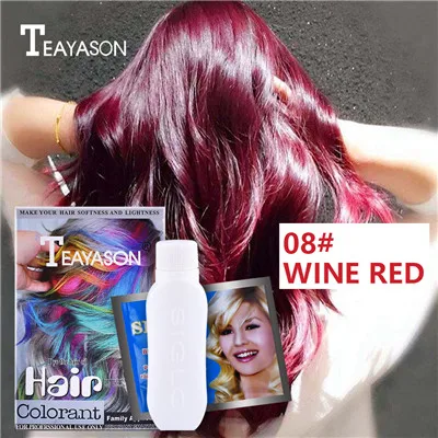 Color Hair Dye Hair Highlights A Month White Red Forest Green Purple Blue  Hair Dyes To Dye Cream Eyebrow 12 Color - Hair Color - AliExpress