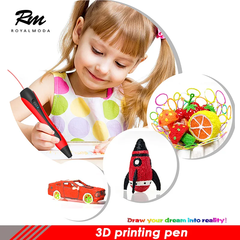 

3d doodle pen best 3d pen for kids 3doodler 1.75mm nip red standard configuration