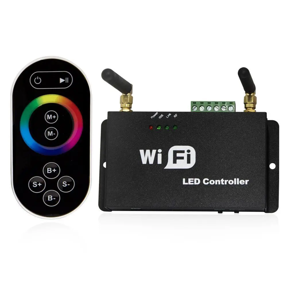 

Touch Screen Remote Controller Wifi Wireless For RGB LED Strip IOS Android Phone