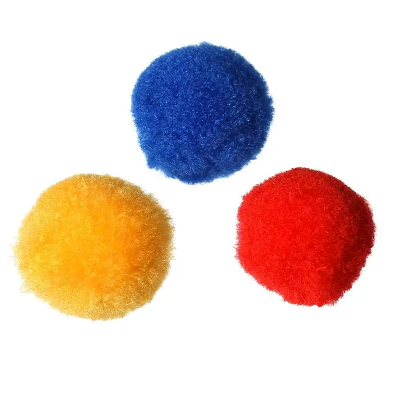 100 шт 4 см Ассорти Pom Poms котенок игрушки пушистые шарики для DIY креативные ремесла украшения(смешанные цвета