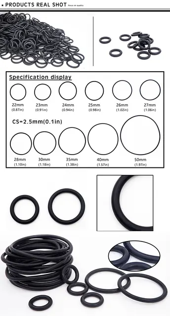 SELLOS DE ANILLO Tórico Métrico De Goma Nitrilo NBR 5 Mm Secci N Transversal 221 Mm 672400