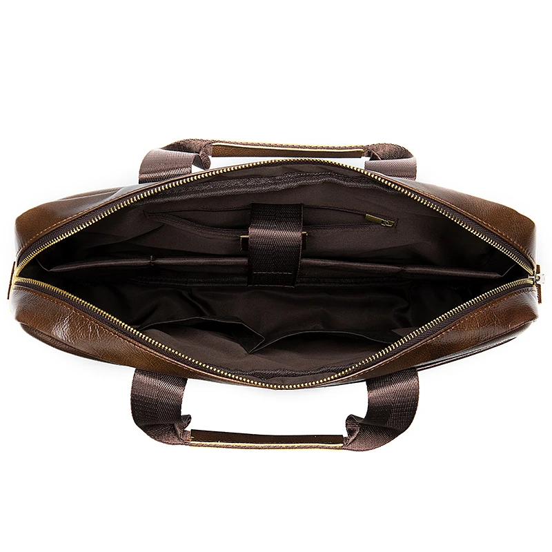  WESTAL bag men's leather laptop bag men's briefcase handbag men's genuine leatehr/shoulder bag offi - 32603013911