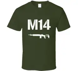 M14 снайперская винтовка военный с проблемными футболка