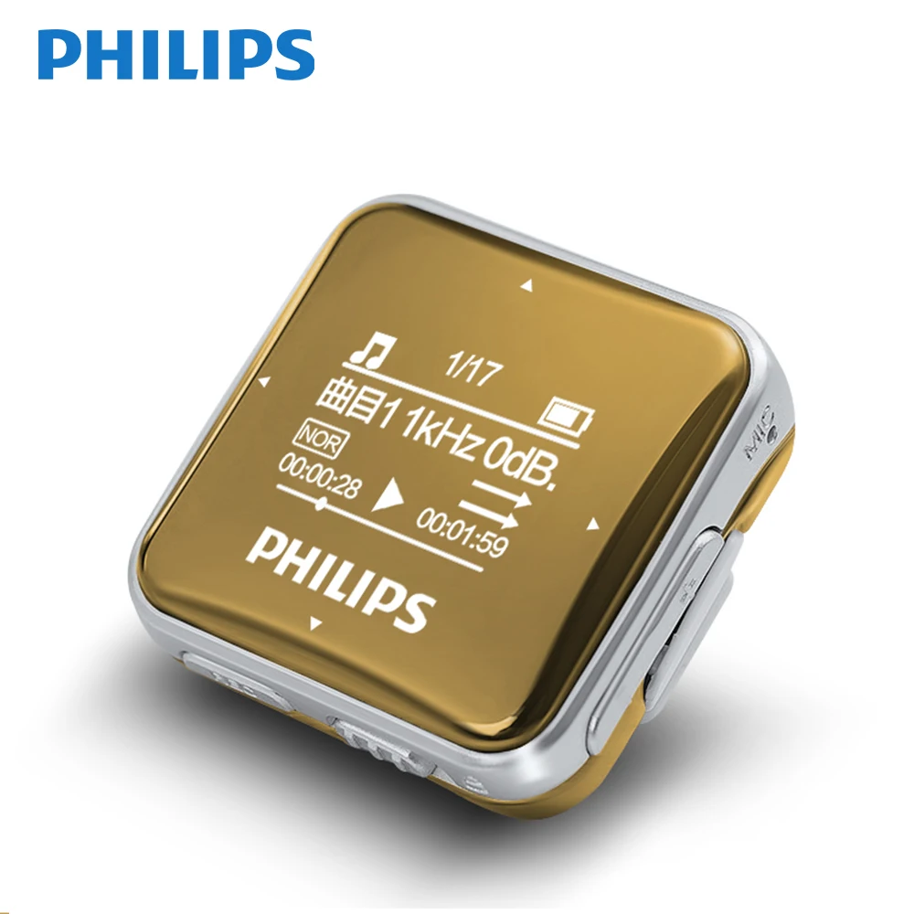 Special  Philips Original MP3 Player 8GB Music With FM Radio Sport Clip Portable MP3 FLAC USB Cable Fashion 