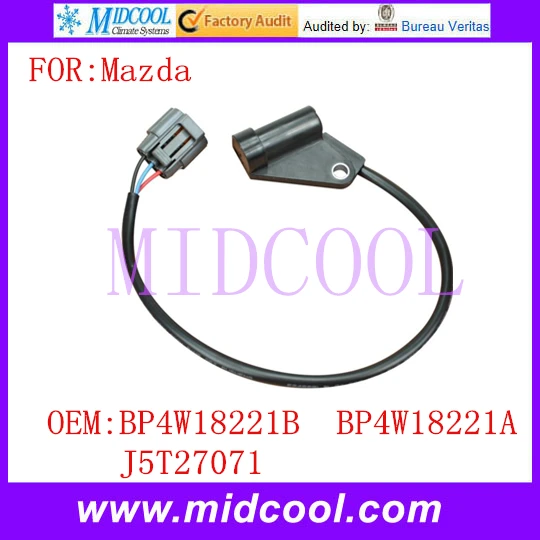 

New Auto Crankshaft Position Sensor use OE No. BP4W18221B BP4W18221A J5T27071 ZL0118221A J5T27072 FSD-18-221 for Mazda Miata