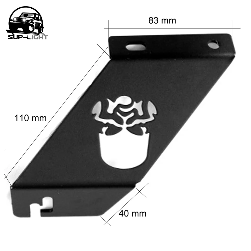 

A03 skull bracket lamp holder Light Bar Hood Mount Kit For Jeep Wrangler 2007-2013
