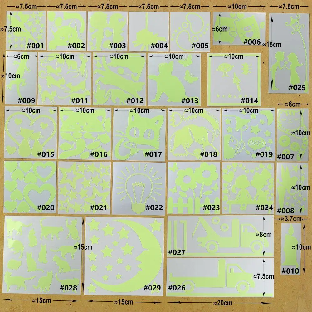 Мультяшная светящаяся наклейка, светящаяся в темноте, наклейки на стену, домашний декор, украшение для детской комнаты, наклейка, кошка, фея, Луна, звезда