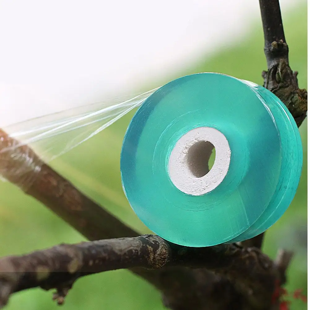 

2CM Wide PVC Fruit Tree Grafting Tape Wrapping Film Self-adhesive Plastic Film Wrapping Tape Stretchable Gardening Tape