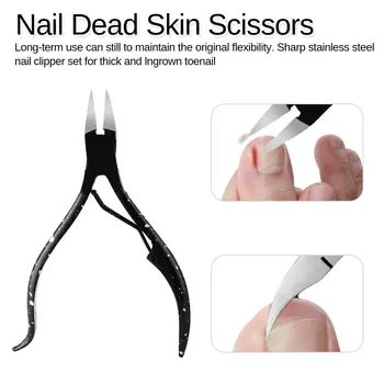 

Nail Dead Skin Scissors 1Pcs Exfoliating Groove Pick Toe Finger Corrector Cuticle Pusher Stainless Steel Nail Tools