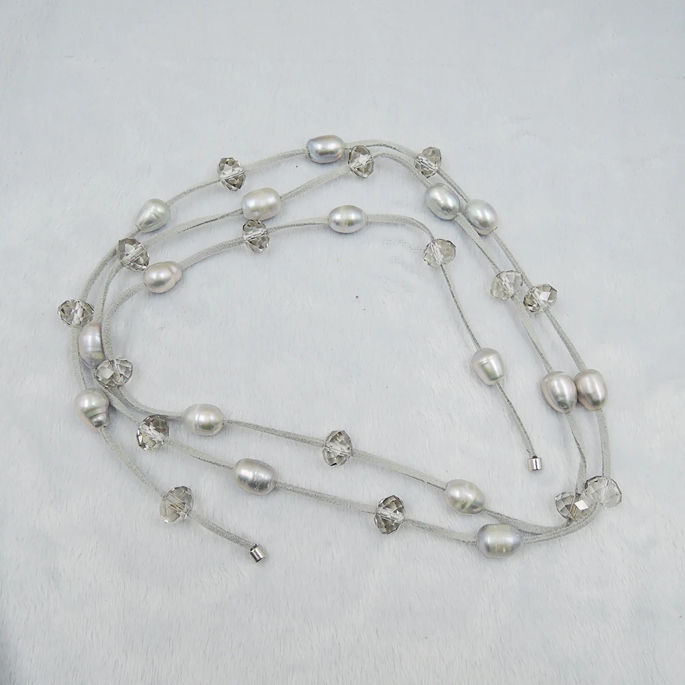 100% натуральный пресноводного жемчуга длинное ожерелье 120 см|necklace necklace|long pearl