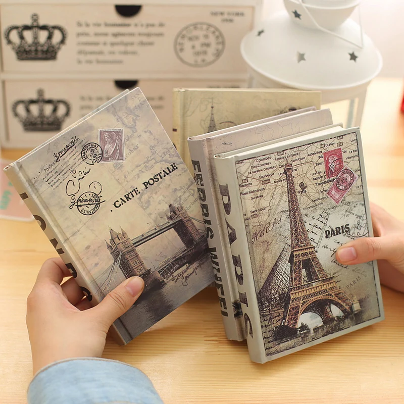 

Orginal European Buildings Diary Office Notebook Periodical Planner Sketchbook Agenda Notebooks Caderno Journal Free Shipping