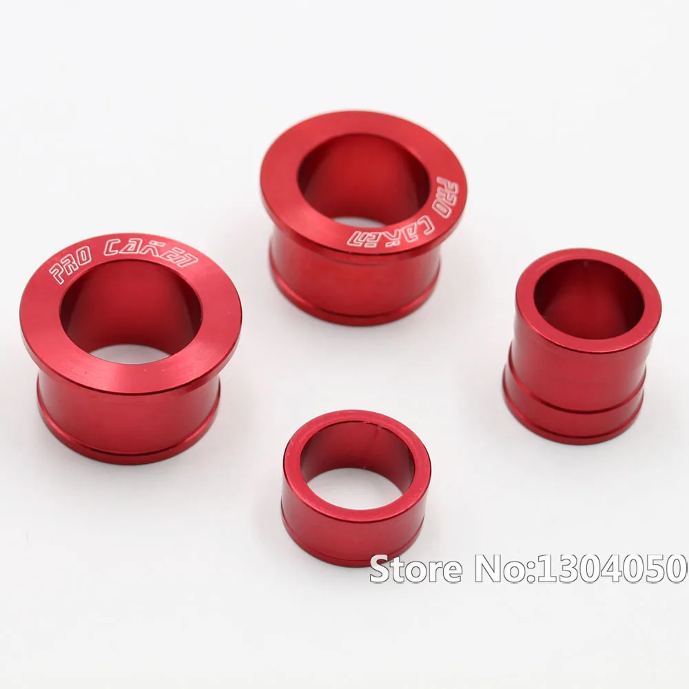 Cnc Billet Aluminum Front & Rear Wheel Hub Spacers For Cr125r Cr250r