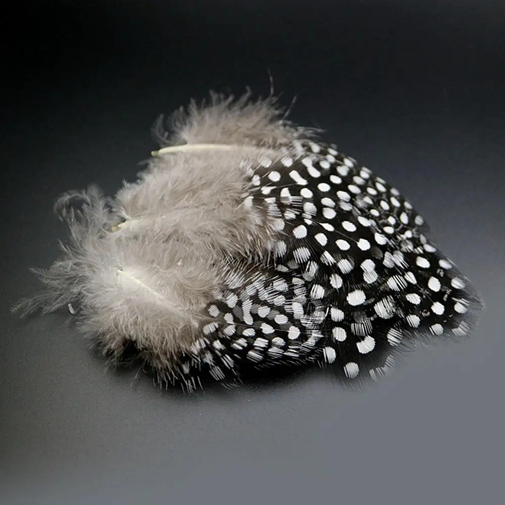 100 шт. пятнистый цесарок оперение перья красивые перья из крыльев Diy Millinery Ремесла Рождество Свадьба домашний декор