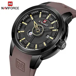 Для мужчин s часы Топ Элитный бренд NAVIFORCE Для мужчин уникальные спортивные часы Для мужчин кварцевые Дата часы Водонепроницаемый наручные