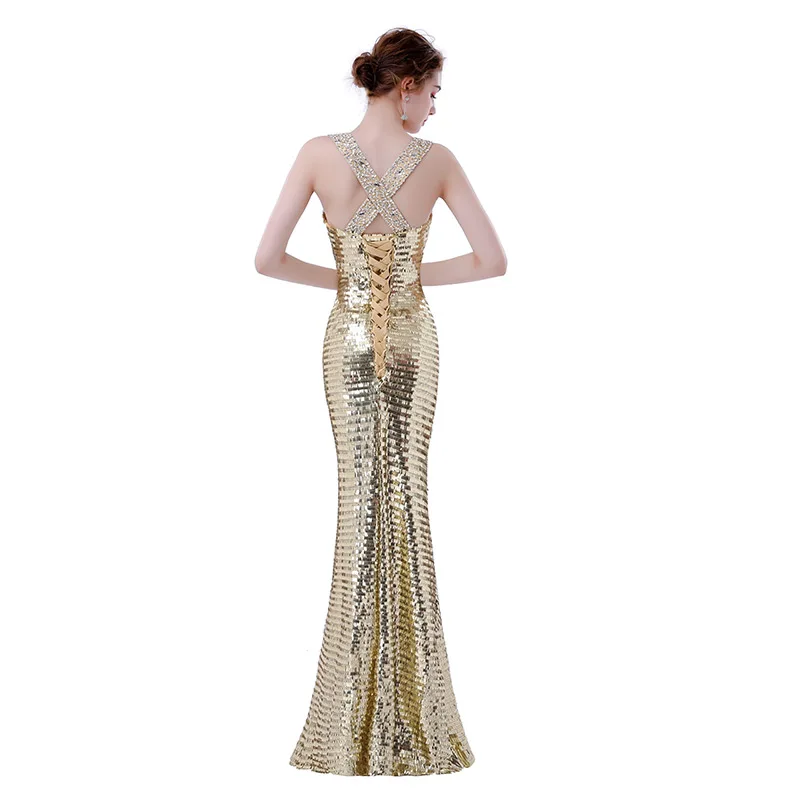 FADISTEE новый дизайн элегантные вечерние платья с блестками официальное вечернее