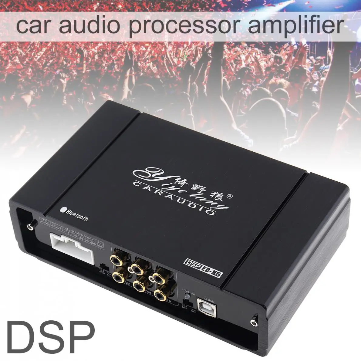 

31 Bands 4 x 60W Bluetooth WIFI Car Digital Audio Processor DSP Amplifier Support Computer Phone EQ High Precision Tuning