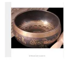 

Decoration Brass Diameter 120mm Yoga Tibetan Singing Bowl Himalayan Hand Hammered Chakra Meditation Buddhism copper bowls