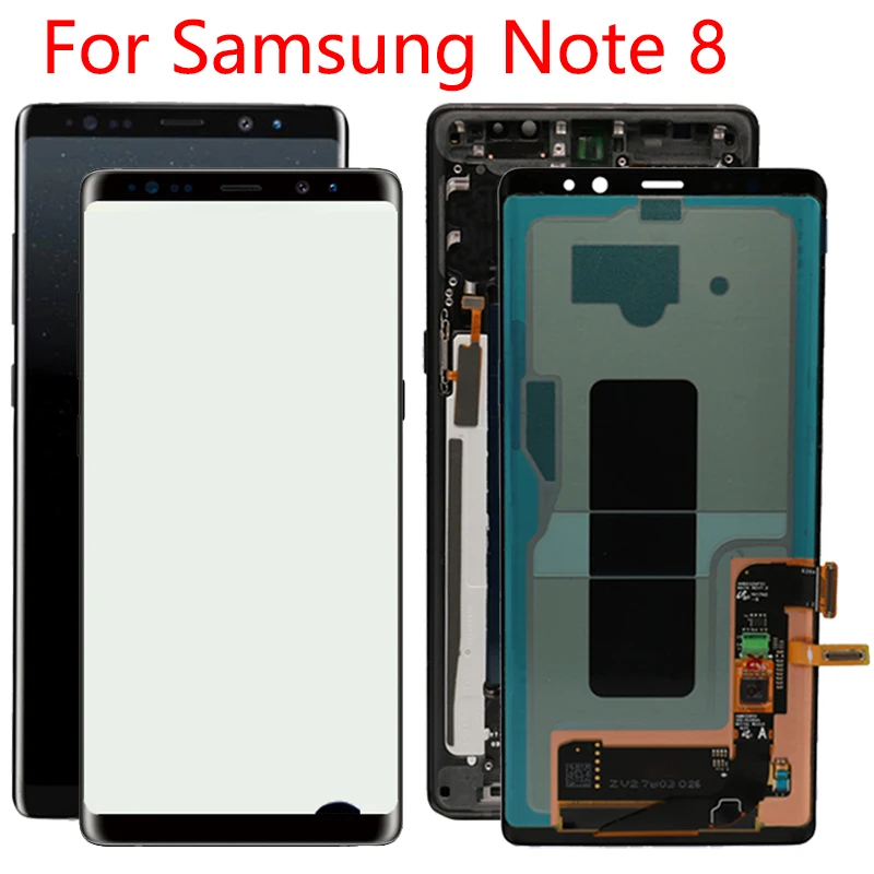 

Original Amoled N950f LCD For Samsung Galaxy Note 8 LCD Screen Display Frame Assembly SM-N950F LCD Screen With Black Dot