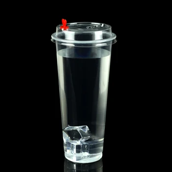 

500pcs 90 caliber transparent disposable plastic cup party birthday wedding favor cold drink juice coffee milk tea beverage cup