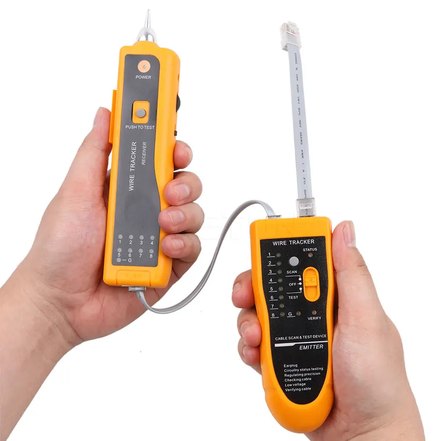 Telephone Wire Tracker Tracer Toner LAN Network Cable Tester Detector Line Finder