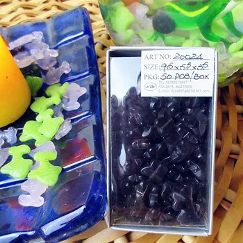 

Wholesale Easter style glass beads deep purple miniature handmade Glass Butterfly jewelry necklace bracelet ornament accessories