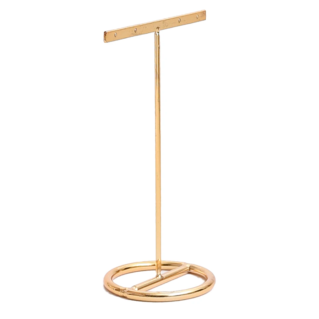 4 Holes T-bar Jewelry Display Rack Stand Holder Organizer Showcase 14cm/7cm Room Shop Counter Showcase