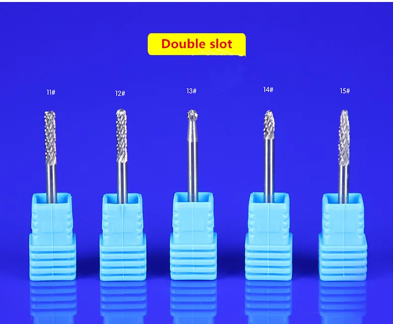 3x3 хвостовик карбида вольфрама фреза роторный инструмент один/двойной слот Алмазная резка роторный дремель инструменты электрический шлифовальный