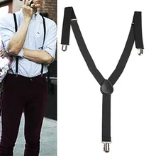 Регулируемый эластичный подтяжки для мужчин Y назад неоновый зажим-на нет Ночная сорочка с бретелями застежка зажим ремень. 70 см-100 см для общего взрослых VL