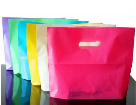 

100 шт маленький большой пластиковый пакет Фиолетовый Красный ювелирный бутик Подарочная сумка с ручкой пластиковая хозяйственная сумка и подарочная упаковка сумка
