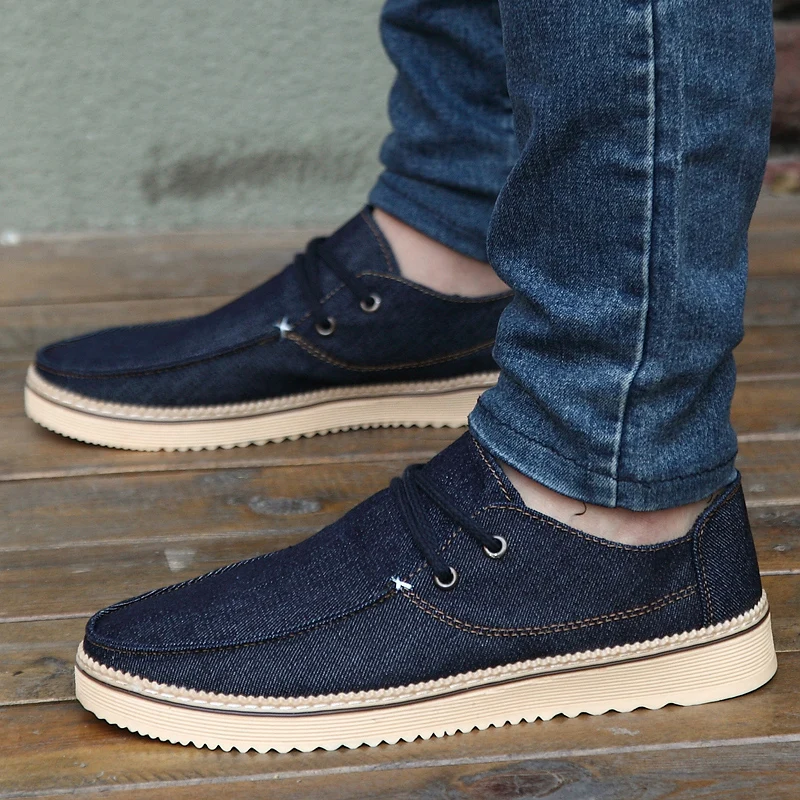 denim men casual shoes luxury brand espadrilles summer spring fashion sneakers  comfortable driving footwear canvas moccasins (13)