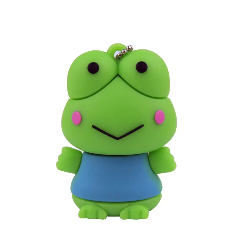 Cartoon usb flash drive gifts Frog animal cartoon pen drive 128mb 4gb 8gb 16gb 32gb 64gb pendrive memory stick u disk