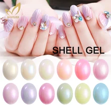 Soak Off Shell UV Nail Polish Long Lasting Pearl Gel Polish Hot Gel For Fashion Nails Style 12 Colors Gel For Choose
