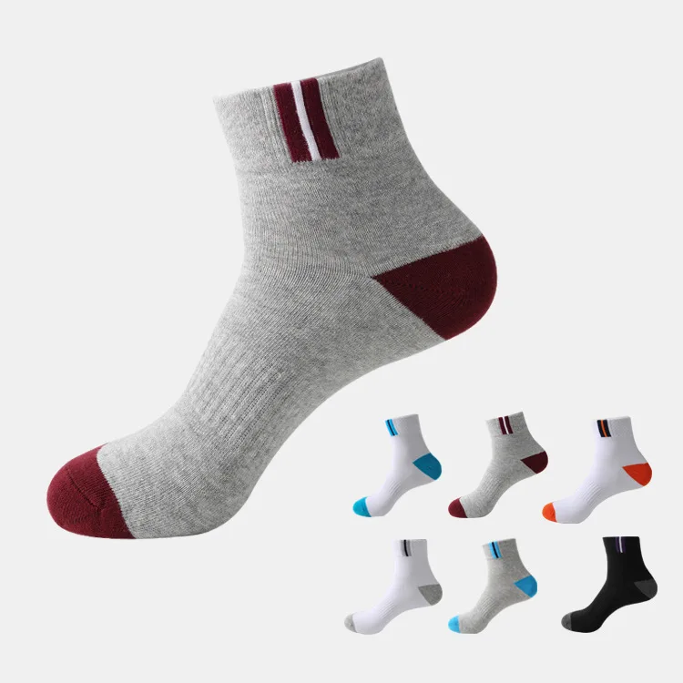 

New Men Cotton Cycling Socks Outdoor Sport Sweat-absorbent Deodorant Socks Student Hiking Camping Socks