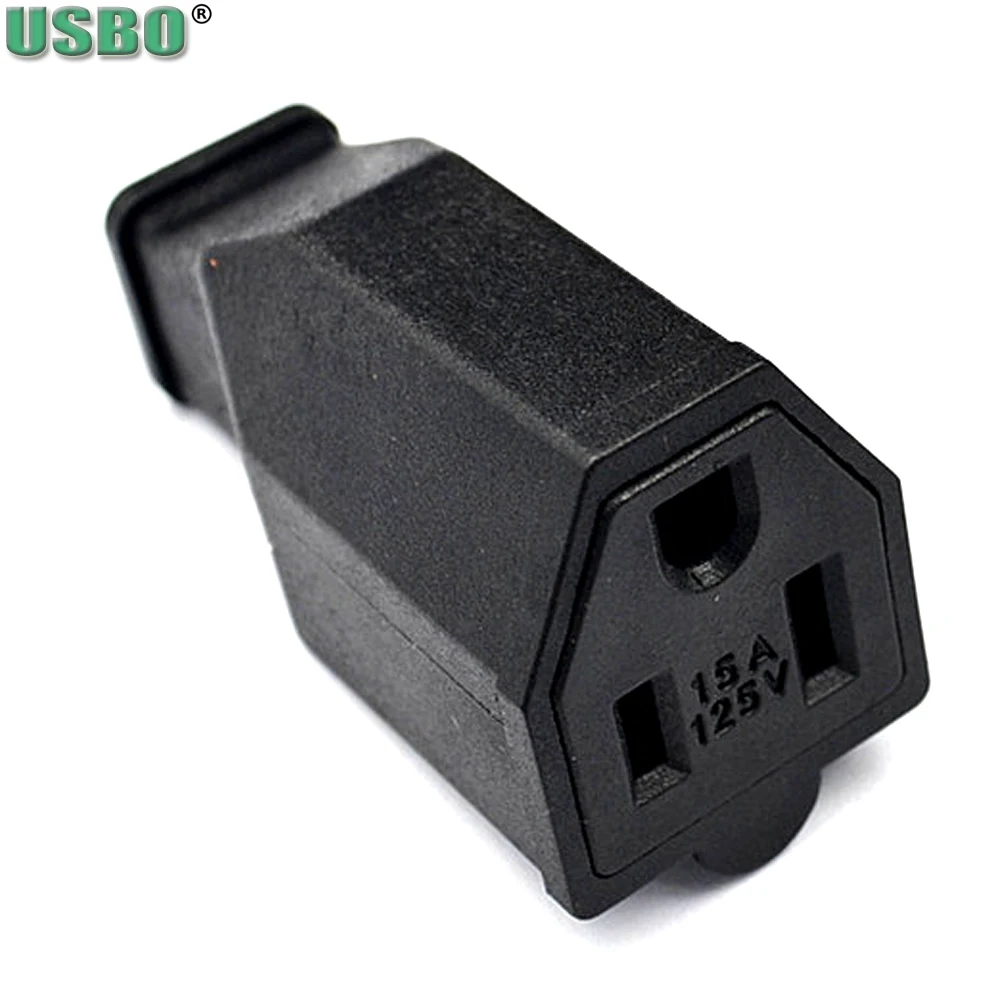 Electrical Socket Power Socket Power Cord Power Plug Connector 2PCS Black Copper American Male Female 3 Pins Power Plug Electrical AC 125V 15A US Power Cord Detachable Wiring Plug Socket