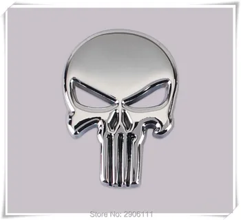 

Car Styling 3D Metal The Punisher Skull Emblem Badge for Honda fit accord crv civic 2006-2012 jazz city hrv
