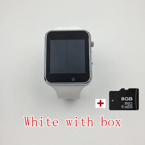 Смарт часы A1 SmartWatch поддержка Sim TF карты телефонный Звонок Push Сообщение камера Bluetooth подключение для Android IOS Телефон - Цвет: White 8G storagr car