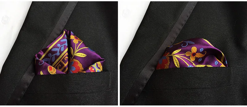 Классический Цветочный Пейсли платок в цветочки шелковые ткани мужской носовой платок модные классические Свадебная вечеринка карман
