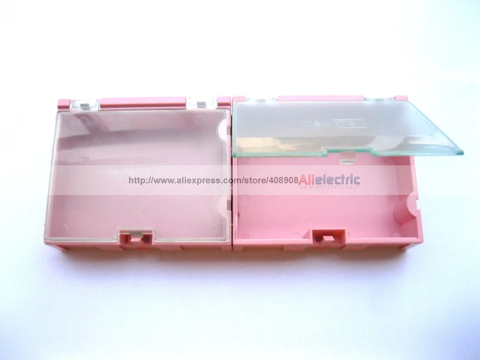 

12 Pcs SMD SMT Electronic Component Storage Box Pink 02P