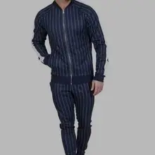 Бодибилдинг с длинным рукавом Беговая куртка Мужская Фитнес-полоса Мужская спортивная куртка тренажерный зал тренировочные куртки Мужская спортивная одежда 2XL