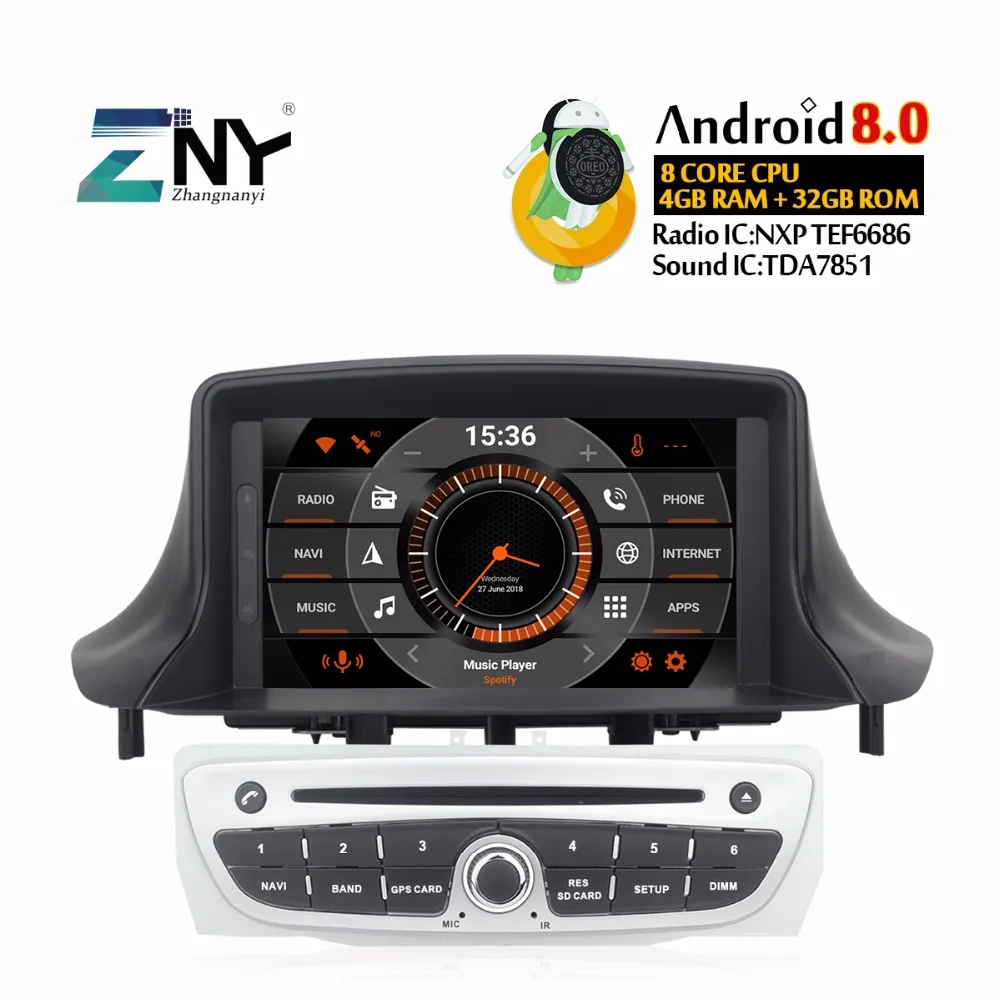 

Android 8.0 Car DVD Autoradio For Megane 3 2009-2014 Fluence 7" IPS Audio Video Multimedia FM GPS Navigation Stereo Gift Camera