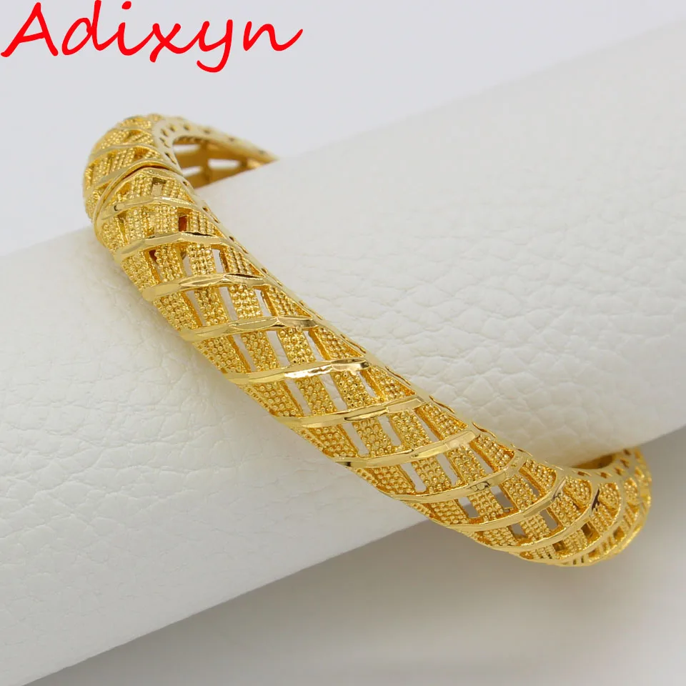 Браслет в дубайском стиле Adixyn 6 см/2 4 дюйма новый браслет золотого цвета | Браслеты -32837678089